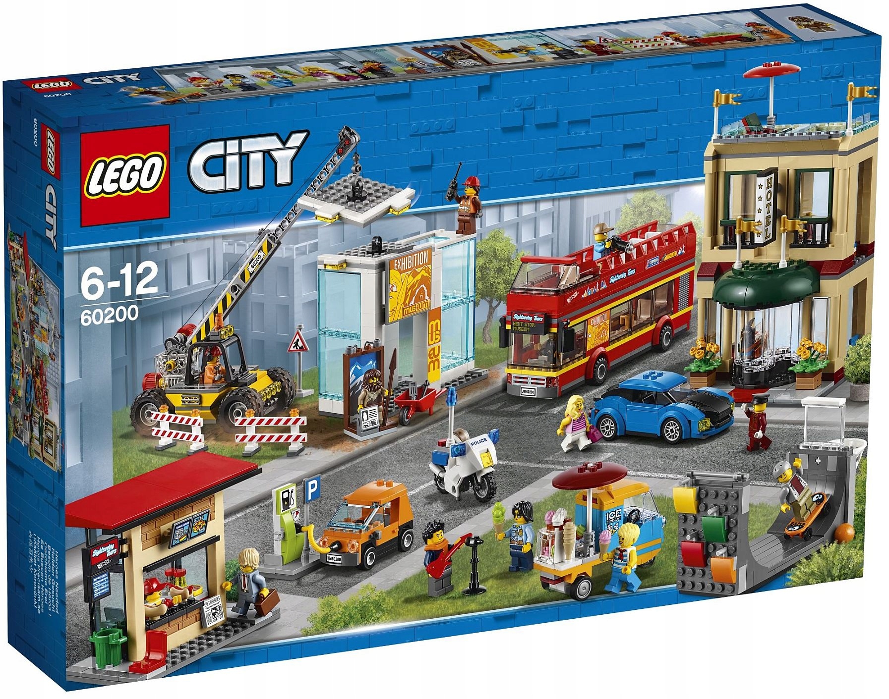 Lego City 60200 Hlavní město Město Town velká sada Unikát Nový Autobus