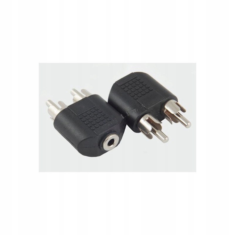 

Adapter Jack Gniazdo 3,5 mm - 2 x Wtyk Rca Cinch