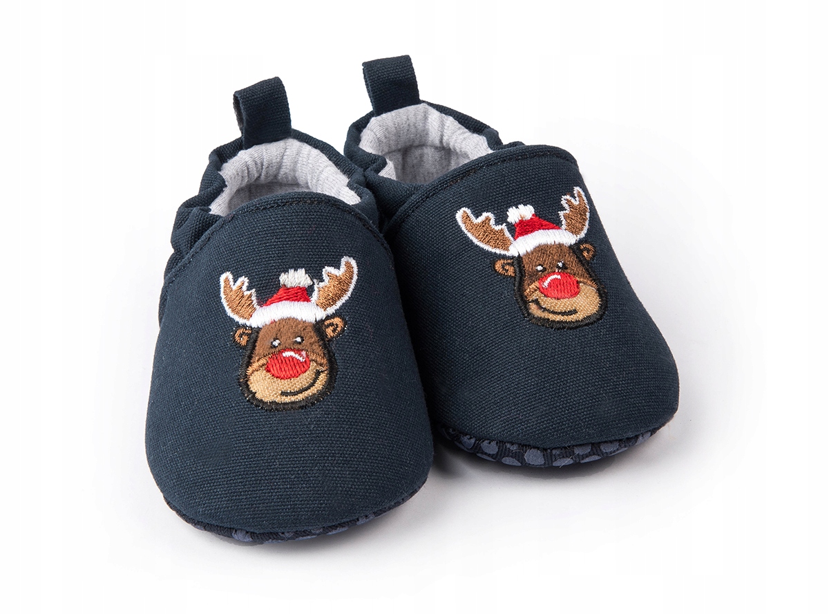 ŚWIĄTECZNE NIEMOWLĘCE BUCIKI NIECHODKI RUDOLF 6-12