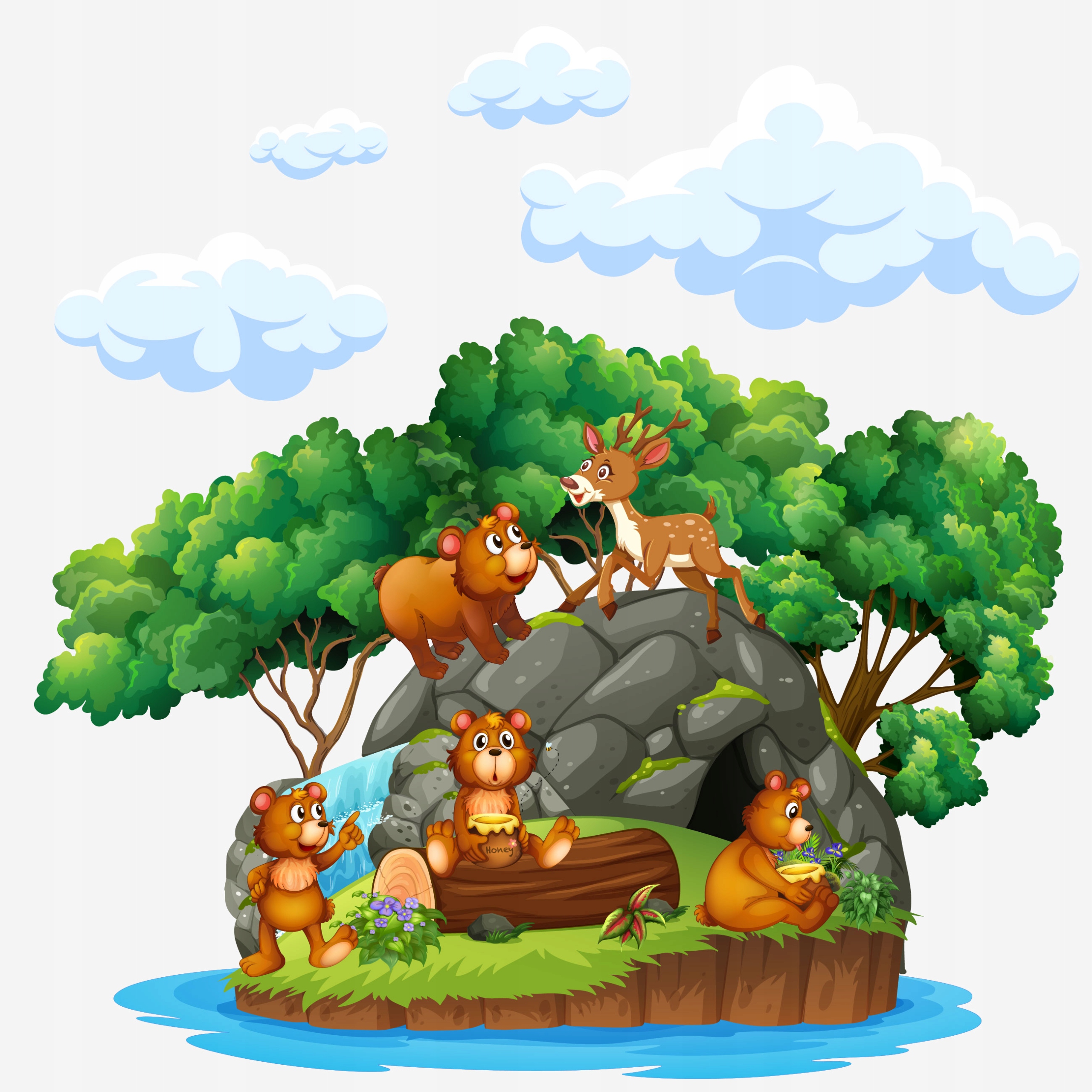 

naklejki dla dzieci na ścianę safari zoo 200