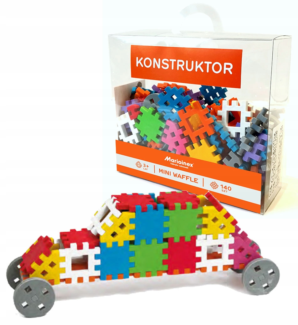 

Konstruktor Marioinex Klocki Wafle Mini, 140 szt,