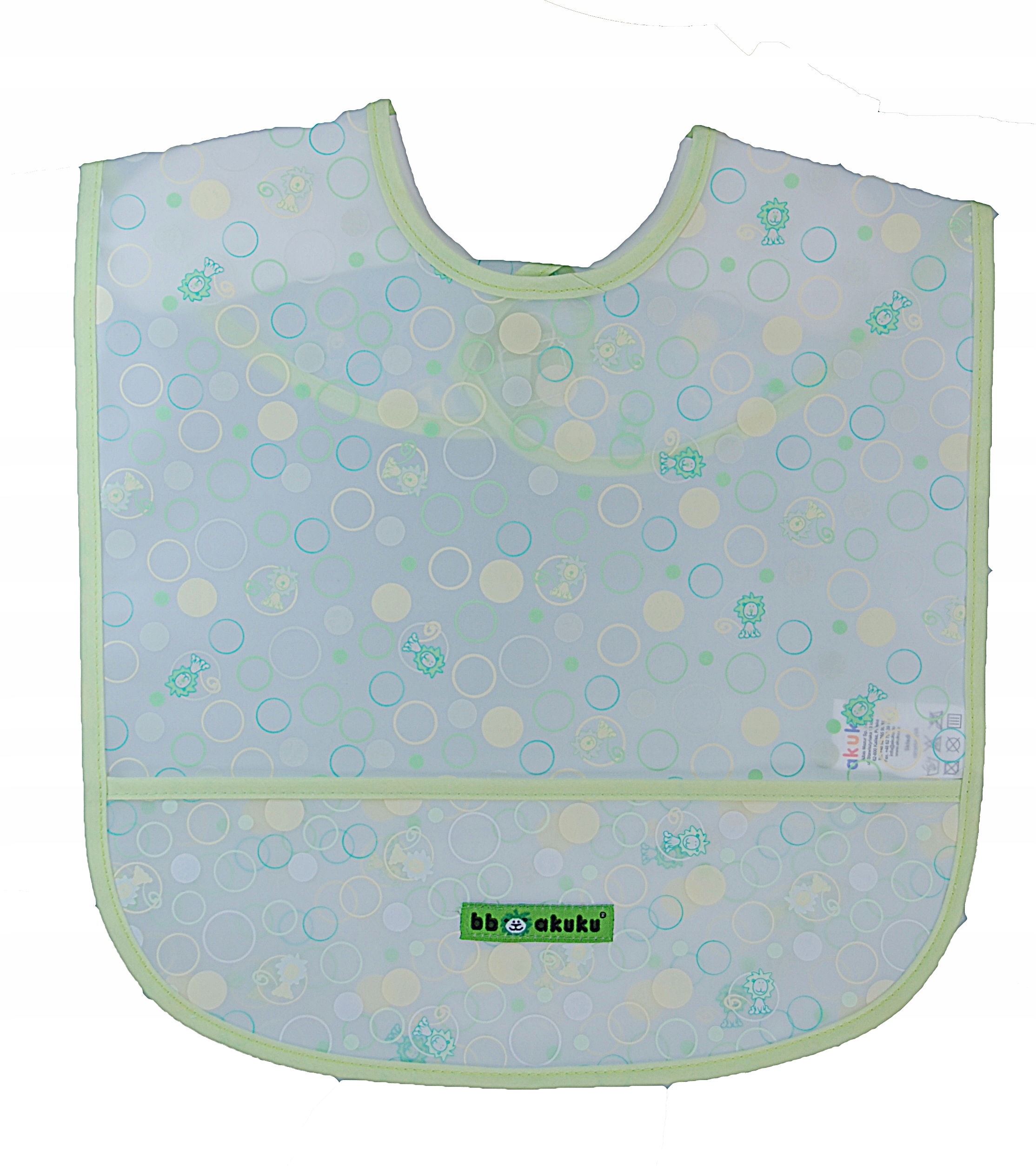 Śliniak BAŃKI ceratka EVA NA RZEP AKUKU