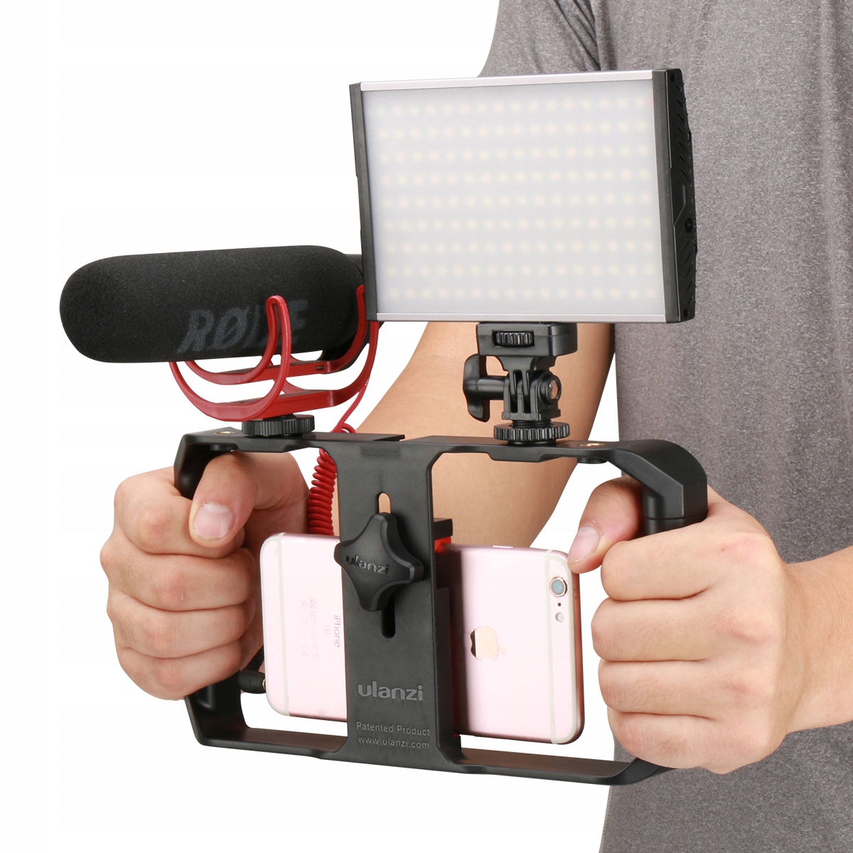 Stabilizator Grip Uchwyt Selfie Vlog Live stream Telefon ULANZI U-Rig Pro Rodzaj ręczny