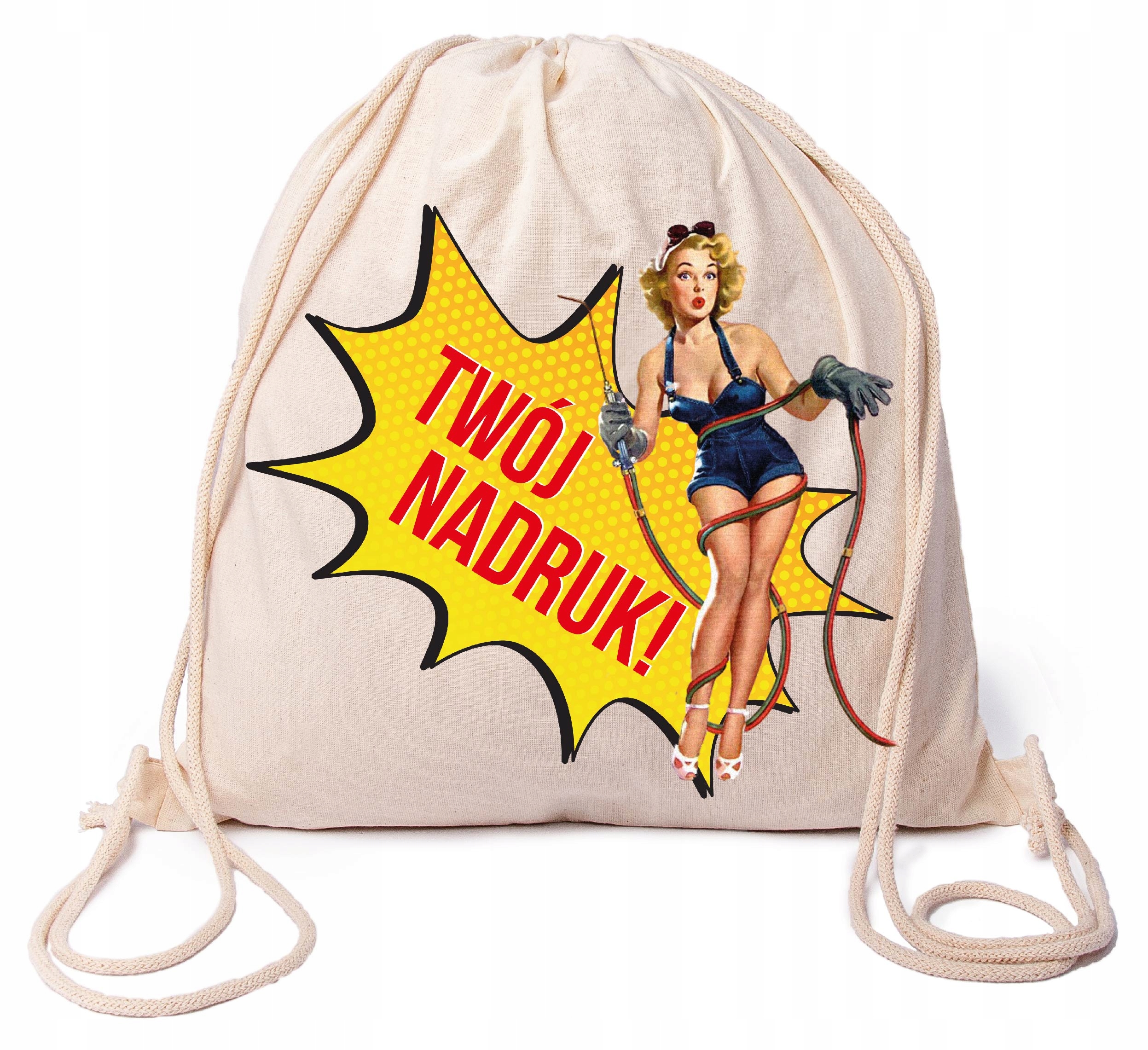 Plecak z Twoim nadrukiem worek bawełniany EKO