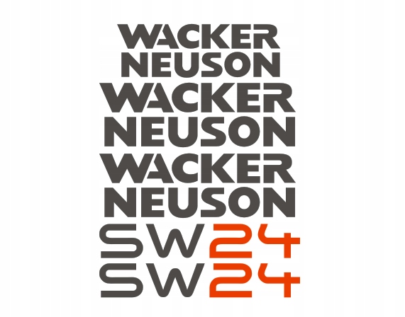 Samolepky Wacker Neuson SW24