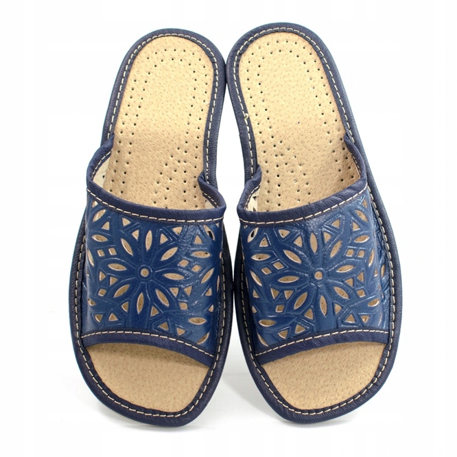 

Kapcie Damskie Ażurowe Pantofle Skóra Ekologiczna!