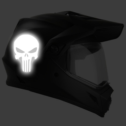 NAKLEJKA NA SAMOCHÓD 12x8 PUNISHER odblaskowa