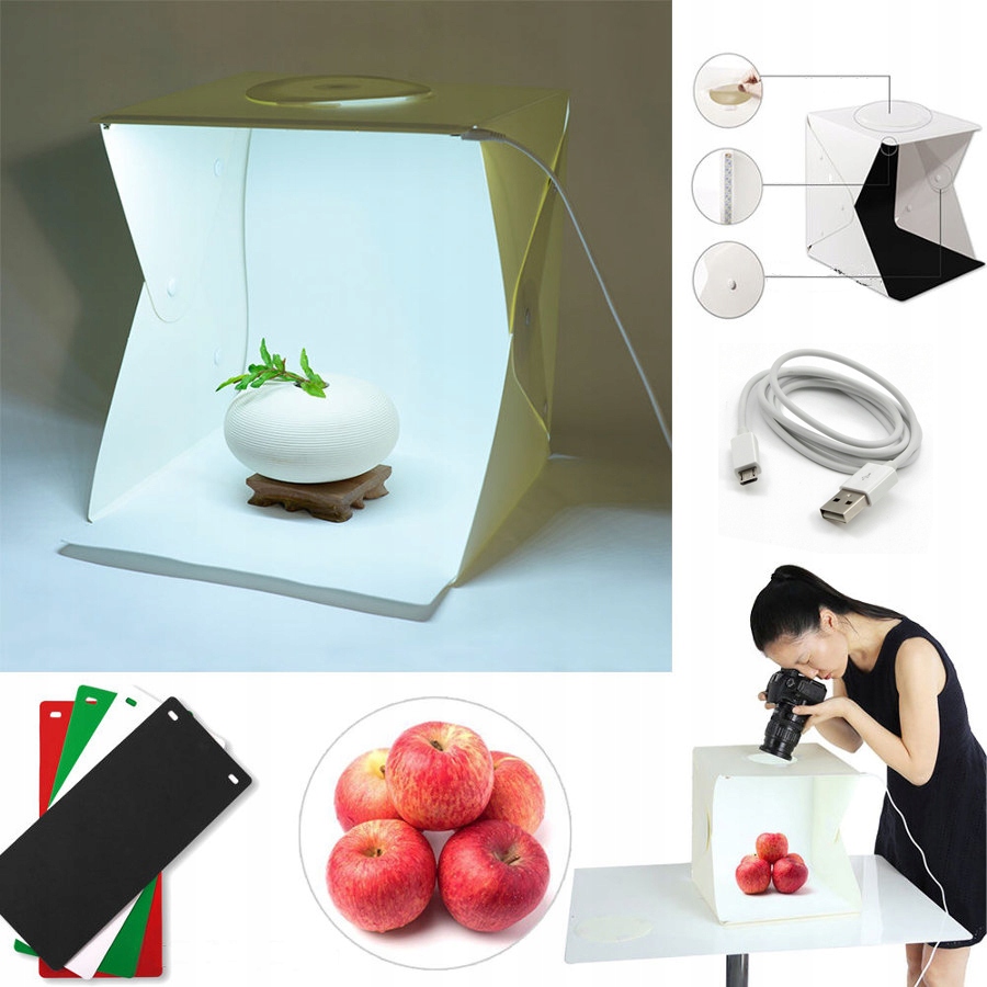 NAMIOT BEZCIENIOWY LED 43x44x45 cm STÓŁ 4 TŁA 7293906995 NAMIOT BEZCIENIOWY LED 43x44x45 cm STÓŁ 4 TŁA 7293906995