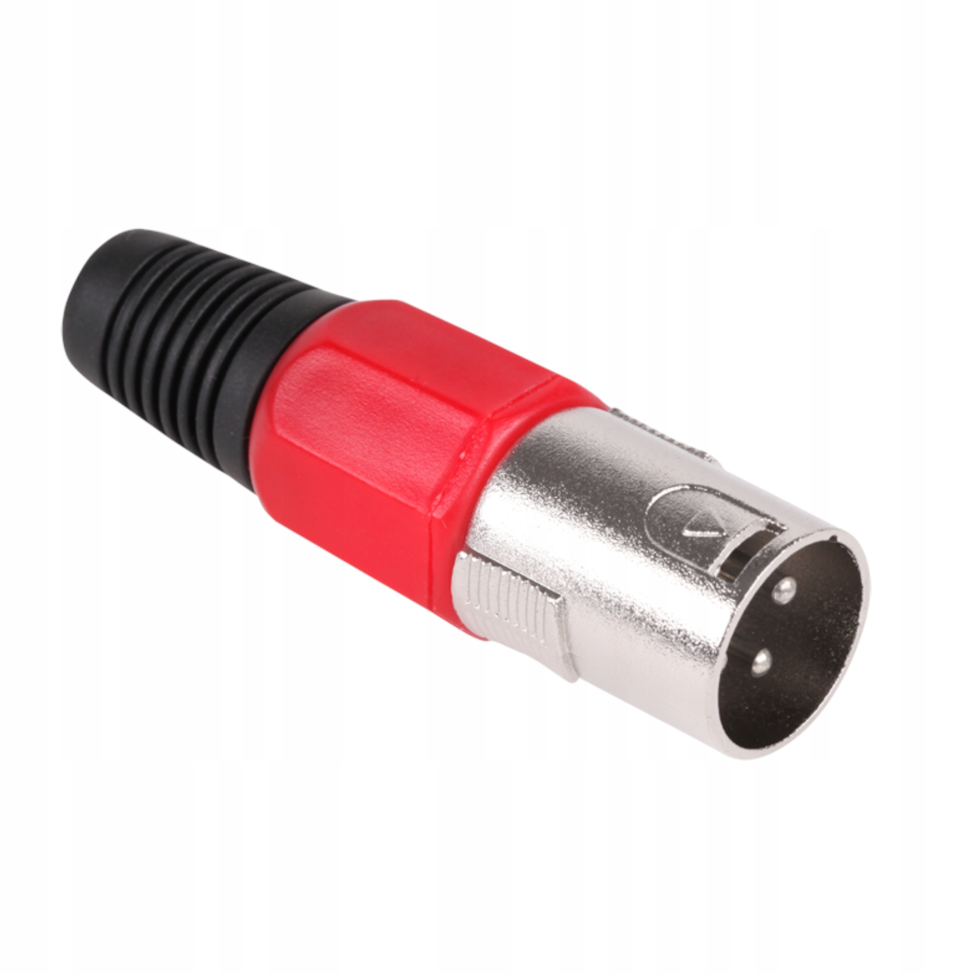 Wtyk mikrofonowy męski czerwony Lechpol Electronics