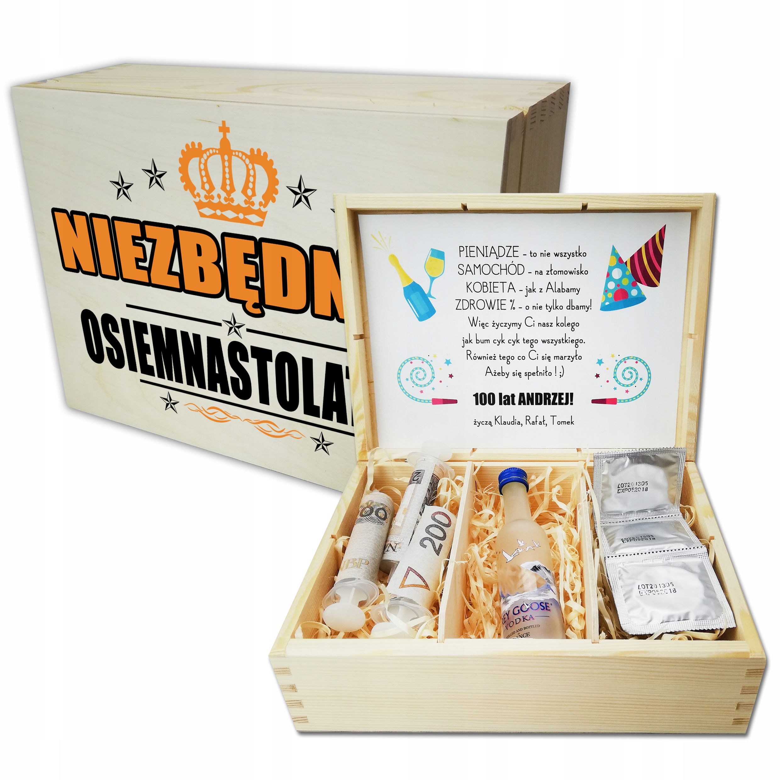 

Niezbędnik Urodzinowy Osiemnastka 18 30 40 Prezent