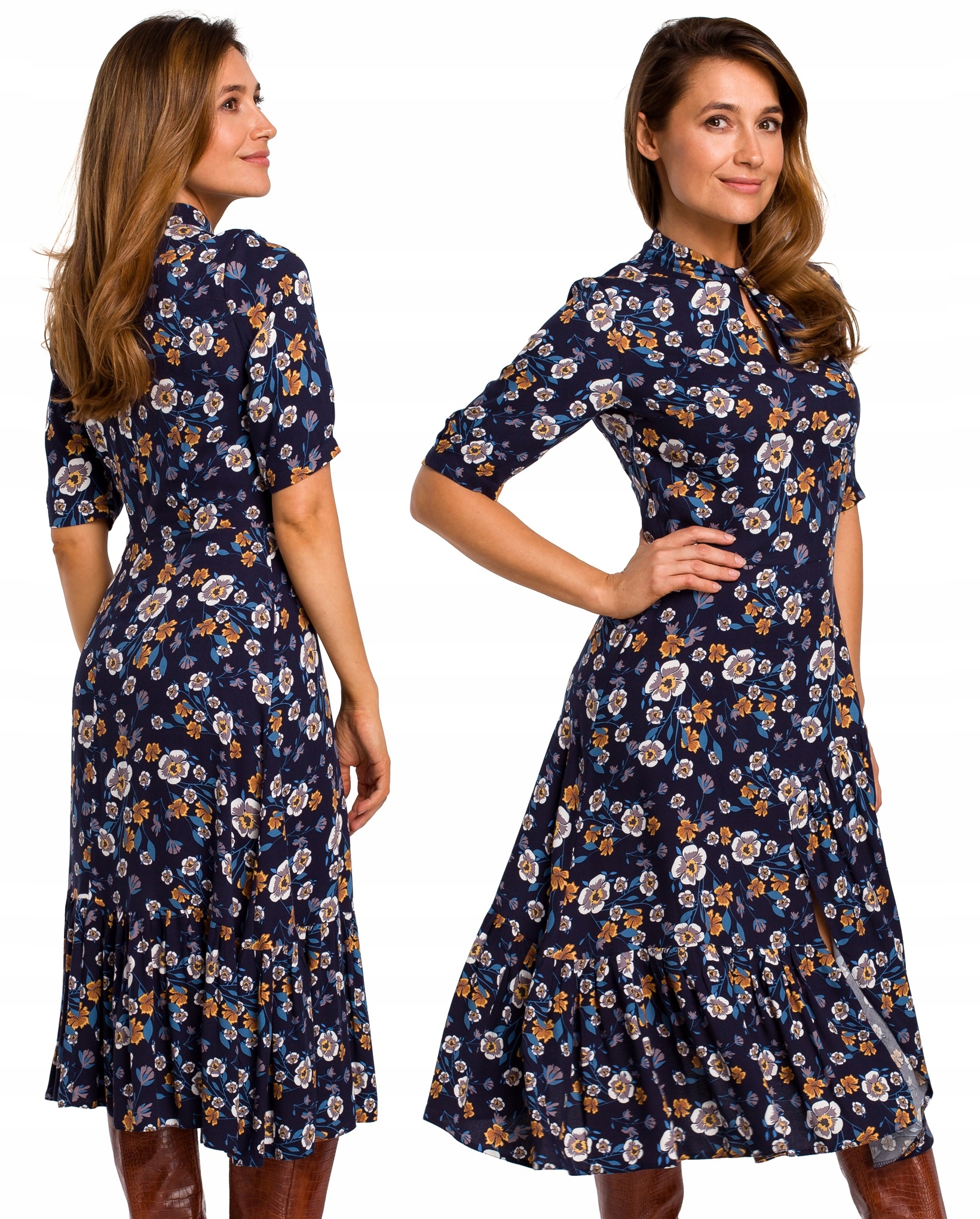 

Zwiewna Kwiatowa Sukienka Rozkloszowana W Kwiaty