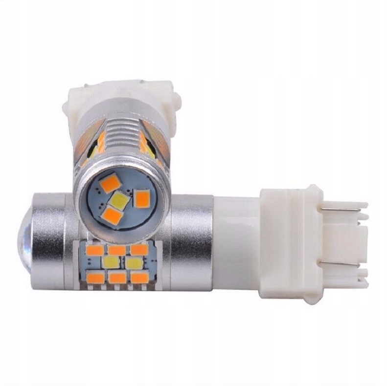 28 LED 2835 P27/7W 3157 CANBUS BIAŁY POMARAŃCZOWY Typ Inny