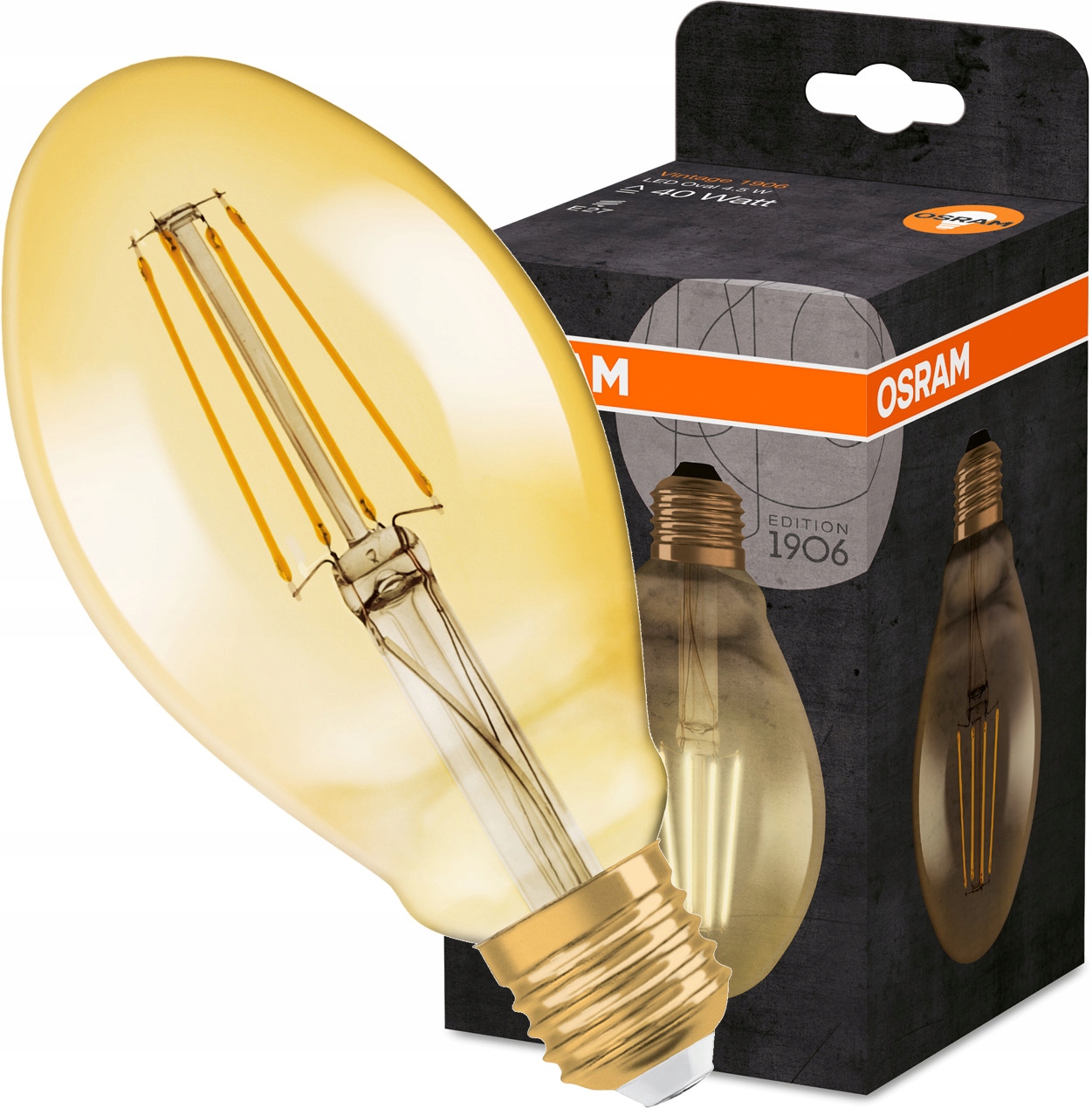 

Żarówka Led Filament 4,5W Ozdobna Osram Vintage