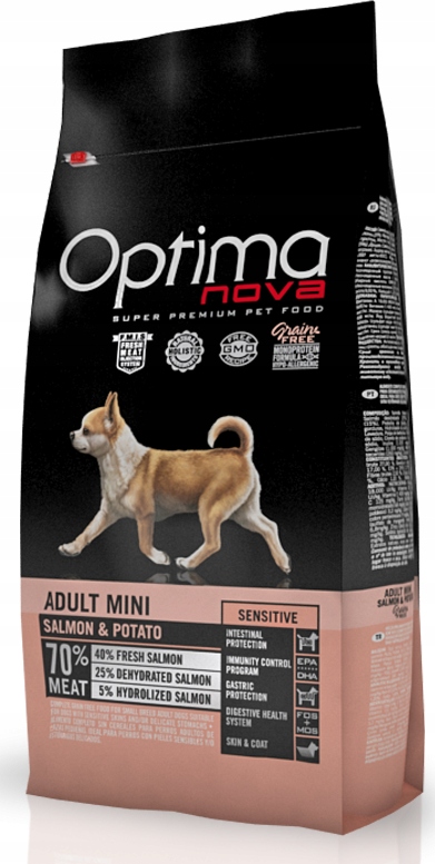 Optimanova karma sucha łosoś 2 kg