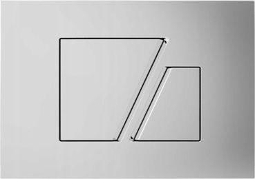 SANIT Przycisk spłukujący mały 707 CHROM 16.707.81