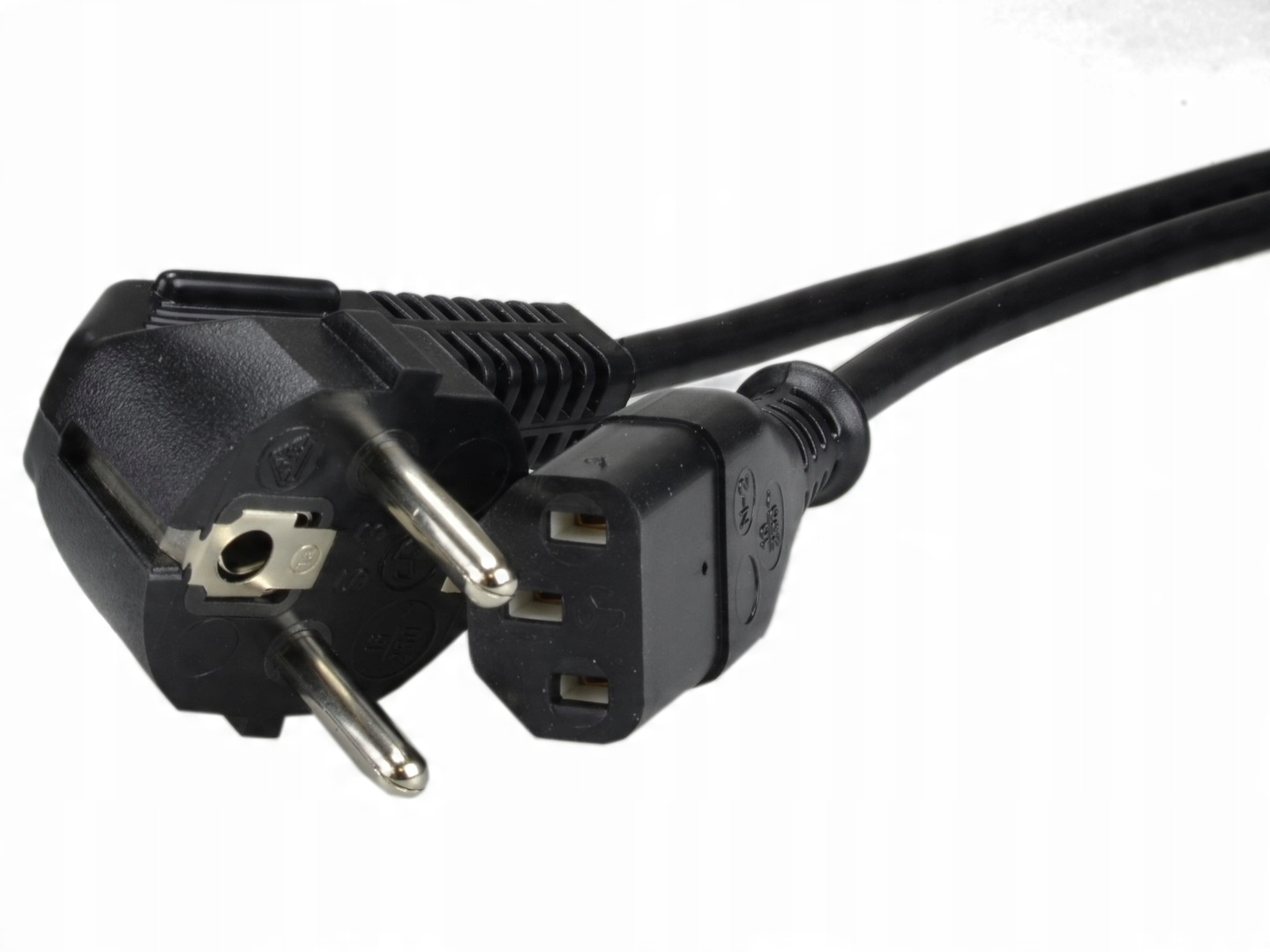 

Polski Kabel zasilający C13 komputera Ups LCD 0,6m