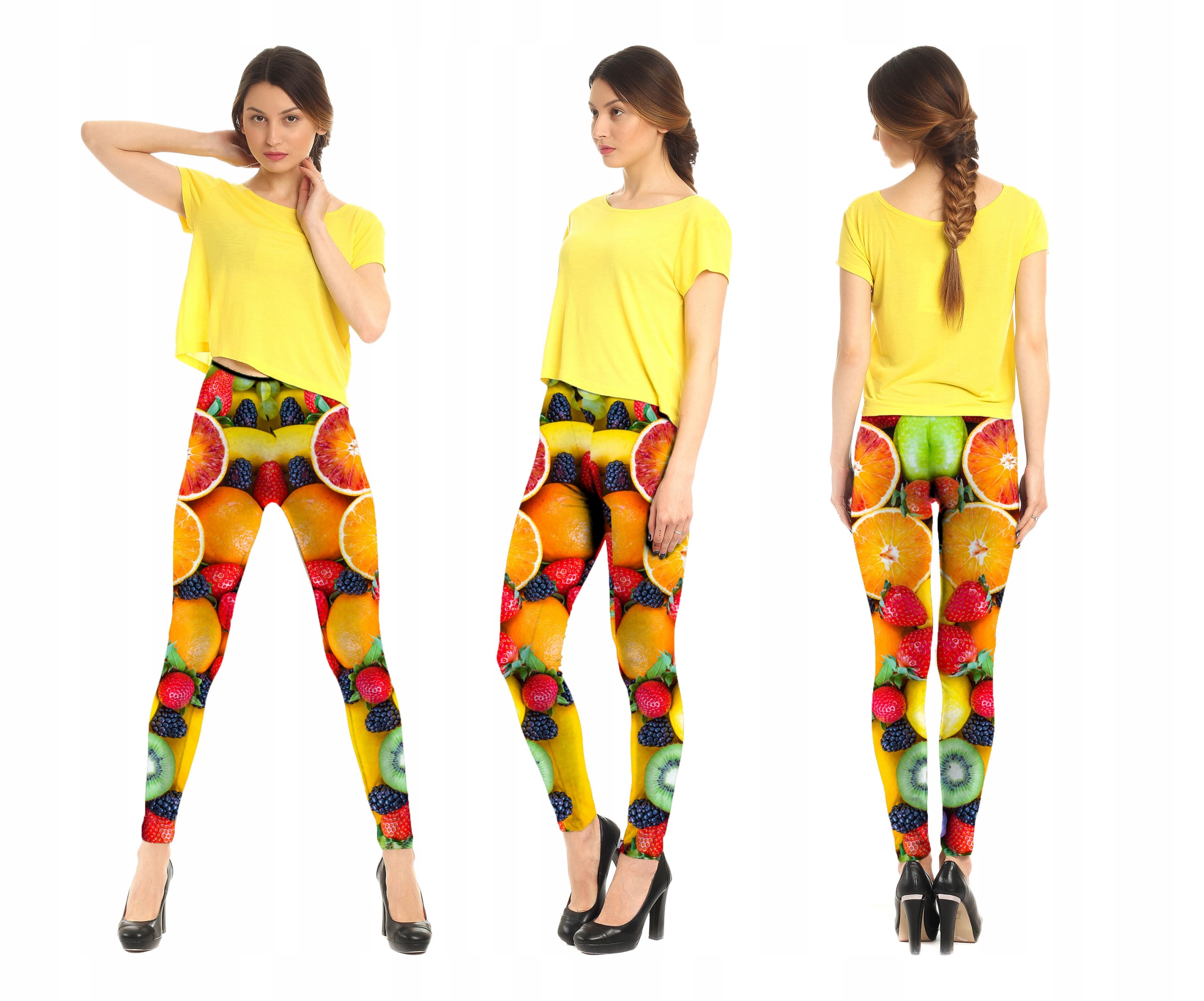 

Legginsy Nadruk Fullprint Cytrusowy Raj Hit