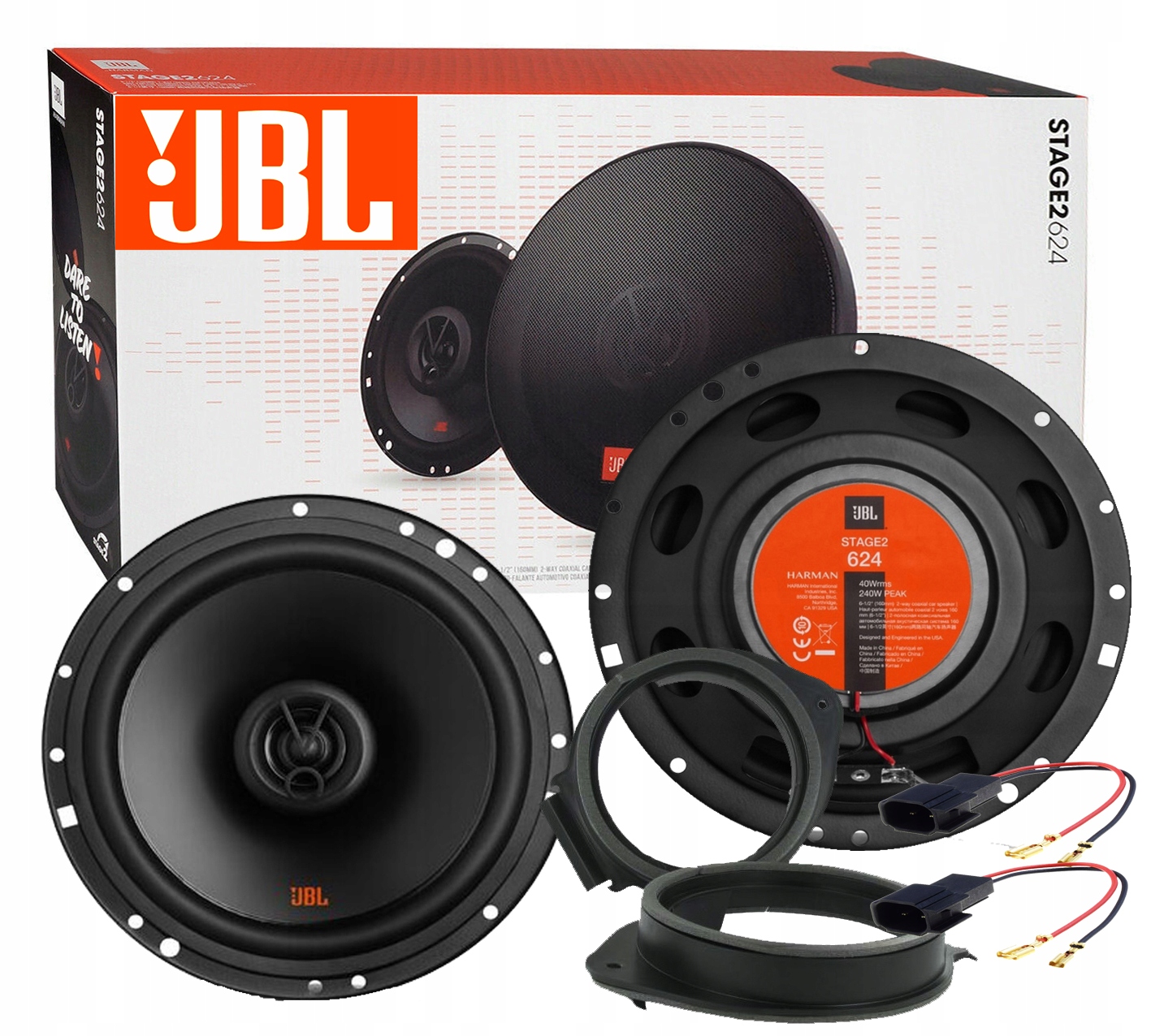JBL STAGE 2 624 КОЛОНКИ OPEL ASTRA J INSIGNIA