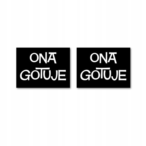 

Naklejki na buty "ona gotuje" ślub