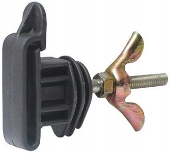 IZOLATOR PASTUCH Z GWINTEM METRYCZNYM M6 TAŚMA