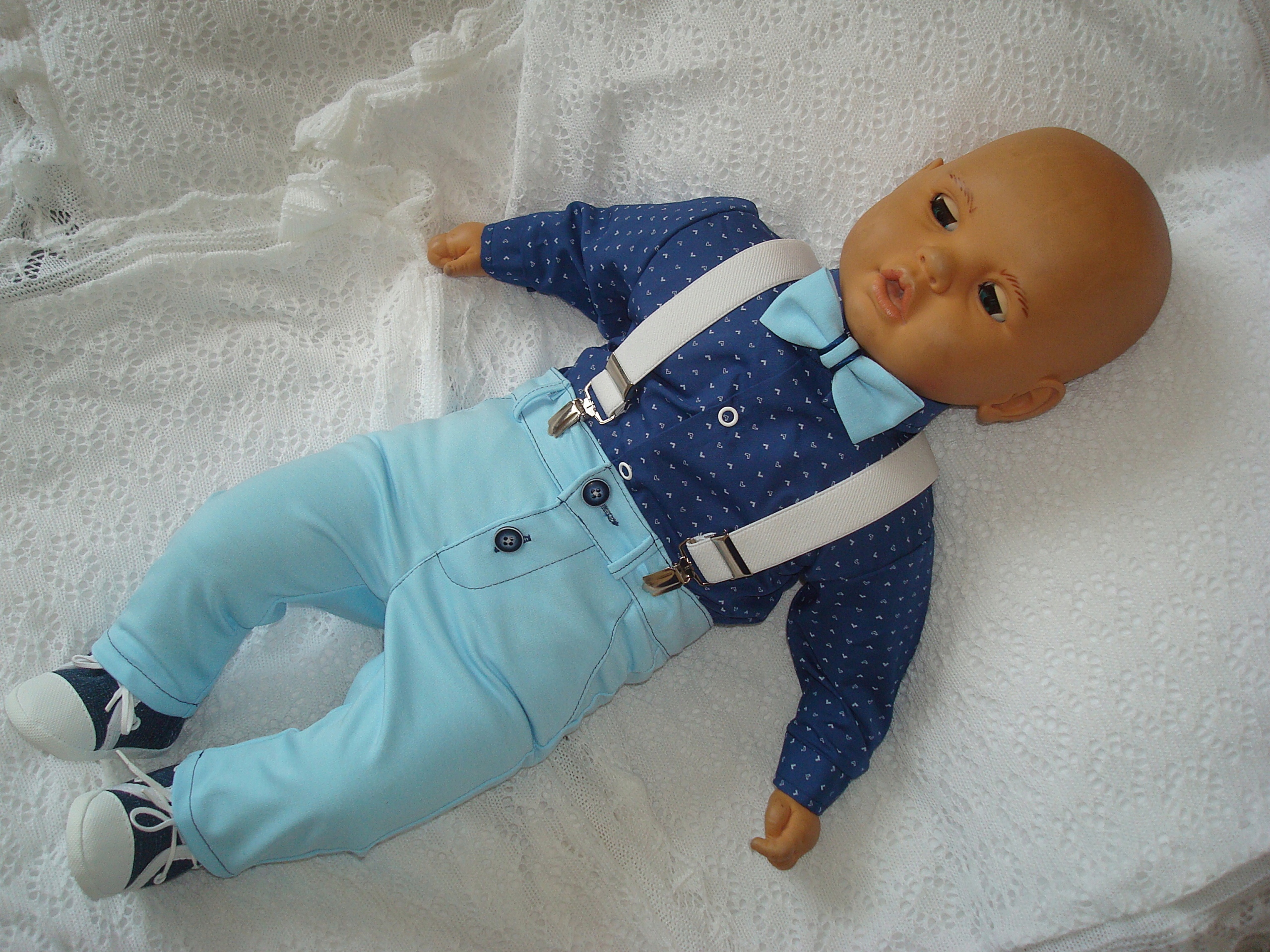 NOWOŚĆ EXCLUSIVE UBRANKO/CHRZEST /OKAZJE/ 68 INNE Kolor niebieski