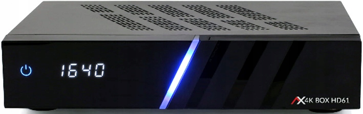OPTICUM AX 4K BOX HD61 TWIN 2xDVB-S2X + DYSK 4TB Marka AX Technology