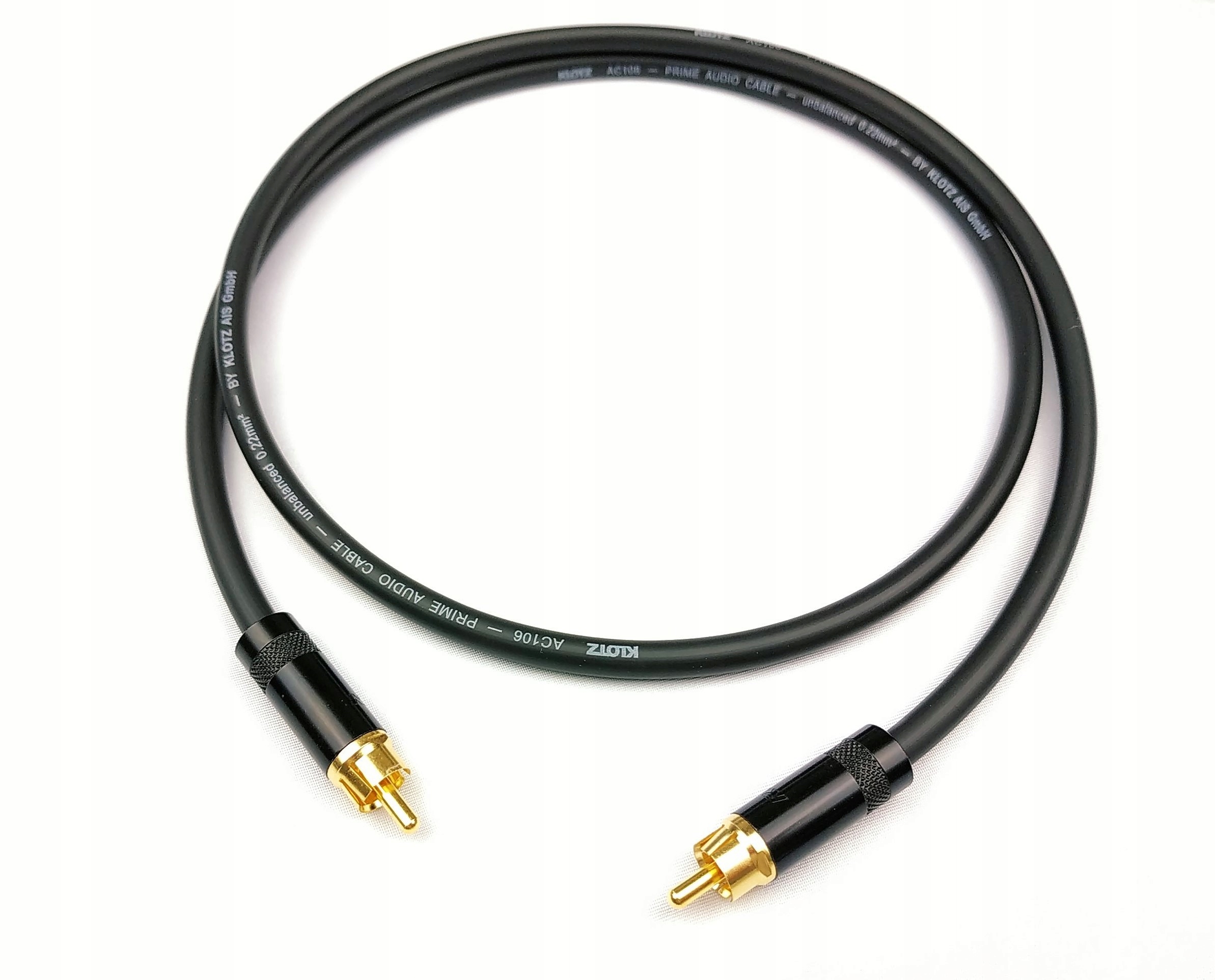 KLOTZ AC106 Kabel do Subwoofera 1x RCA Cinch 6 m
