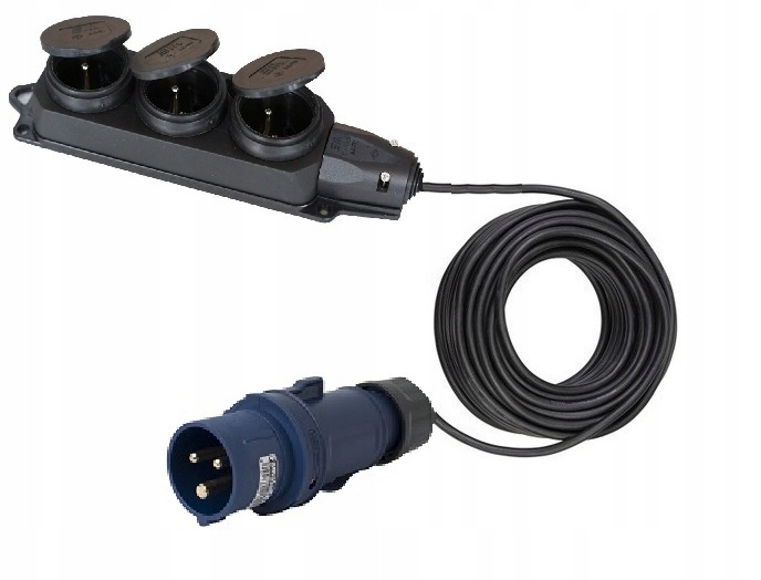 

Redukcja Adapter Camping 16A - Trójnik Listwa 25M