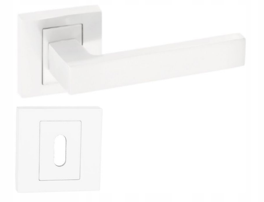 klika kliky Foster bílá, bílé rozety na klíč