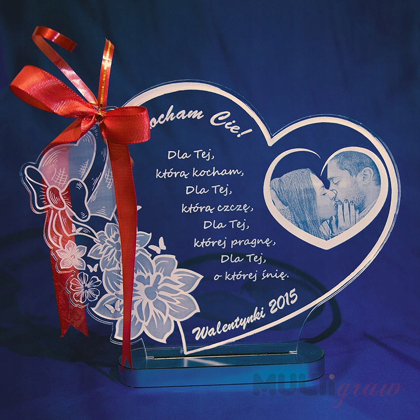 Upominek na Walentynki Statuetka + TWOJE ZDJĘCIE Marka Multigraw