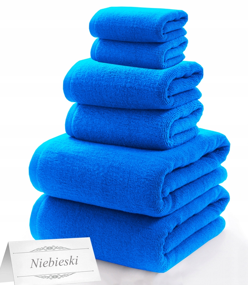 6szt KOMPLET RĘCZNIKÓW RĘCZNIKI ZESTAW RĘCZNIK Gramatura ręcznika 410-500 GSM