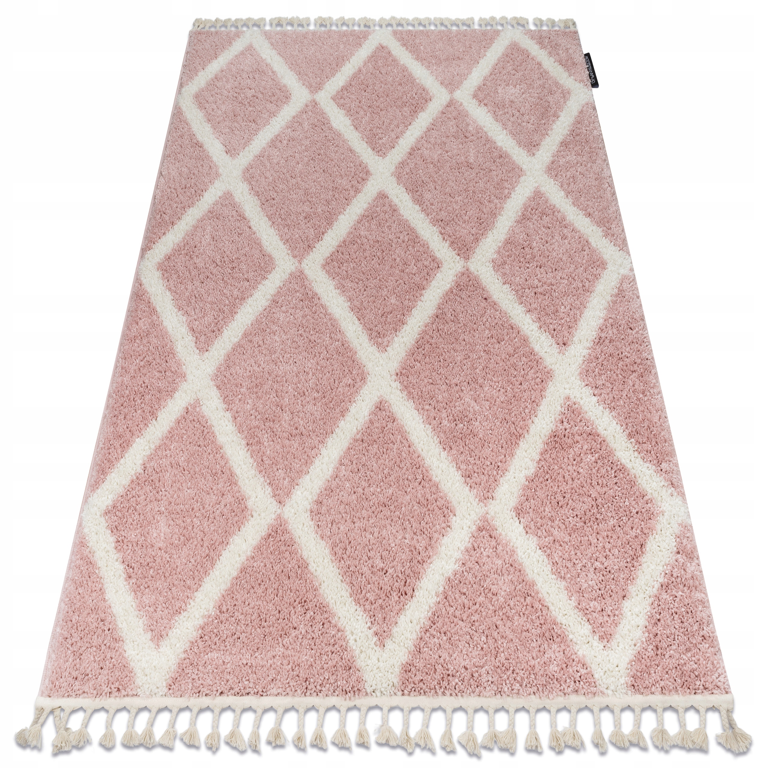 Dywan BERBER 200x290 TROIK pink A0010 pink/white