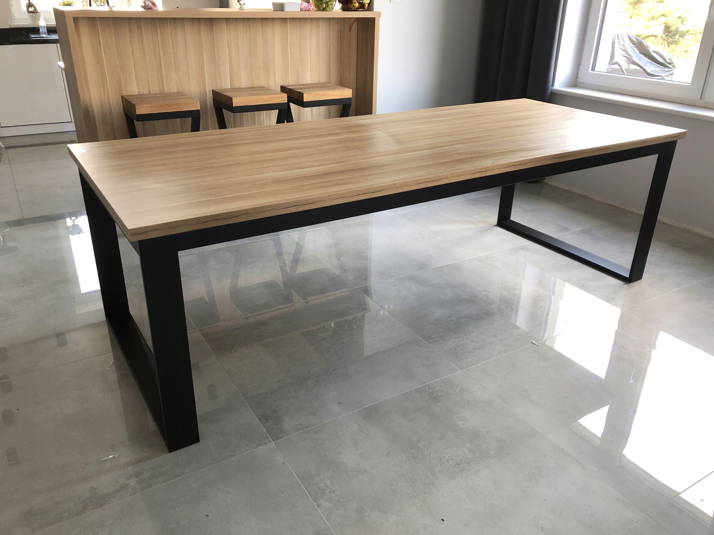 Stół loft 90/160/240cm Dąb Amerykański różne kolor