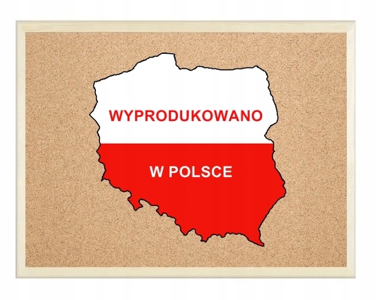 Tablica korkowa 30x40 40x30 + pinezki JAKOŚĆ! Długość (cm) 40