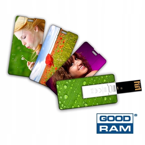 KARTA USB 16 GB MAŁA Z NADRUKIEM LOGO - 10 SZT Marka inna