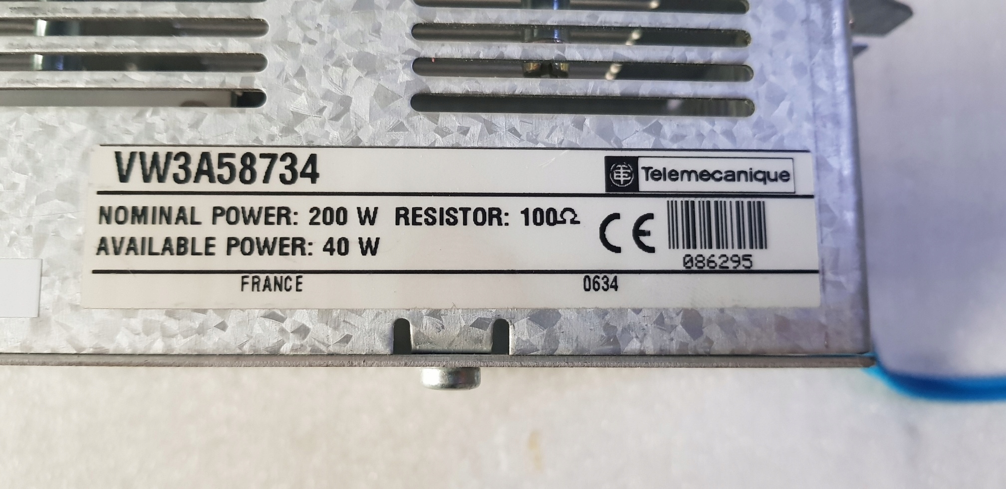 Rezystor hamujący 200W VW3A58734 TELEMECANIQUE Rodzaj inny