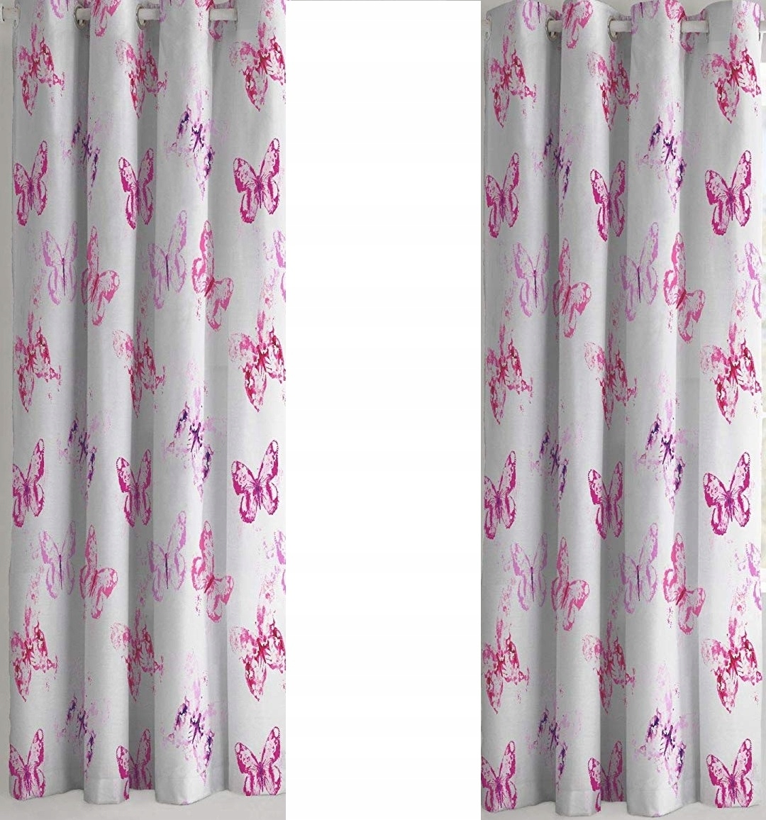 

Motylki Motyle Różowe Dziecięce Zasłonki Zasłony