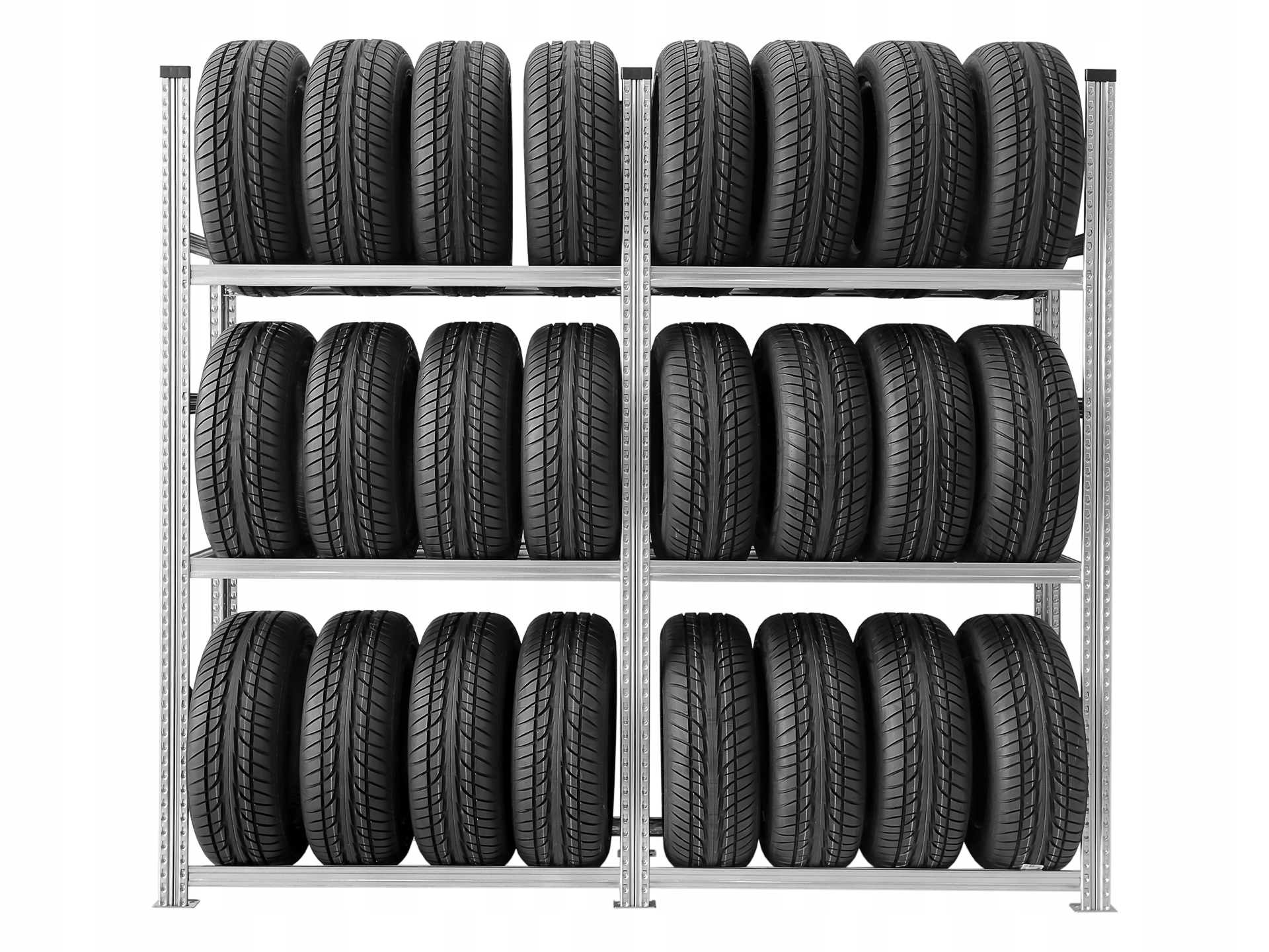 METALOWY CYNKOWANY REGAL STOJAK NA 24 OPONY 235MM Weight with packaging 23 5 kg