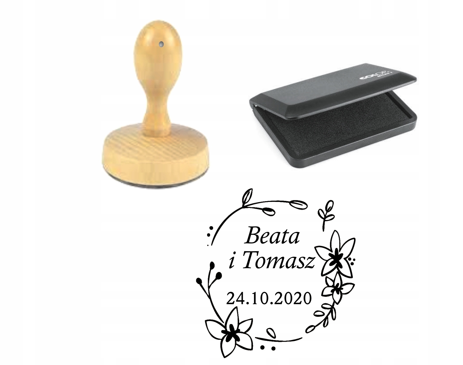 PIECZĄTKA NA ŚLUB PIECZĘĆ ŚLUBNA STEMPEL WESELE