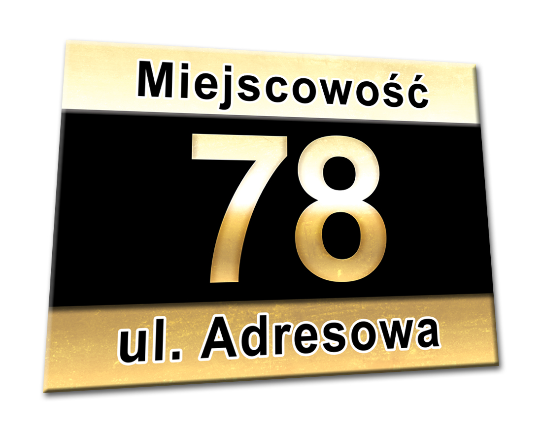 TABLICZKA ADRES NUMER DOM POSESJA ULICA DZIAŁKA EAN (GTIN) 5903857115505