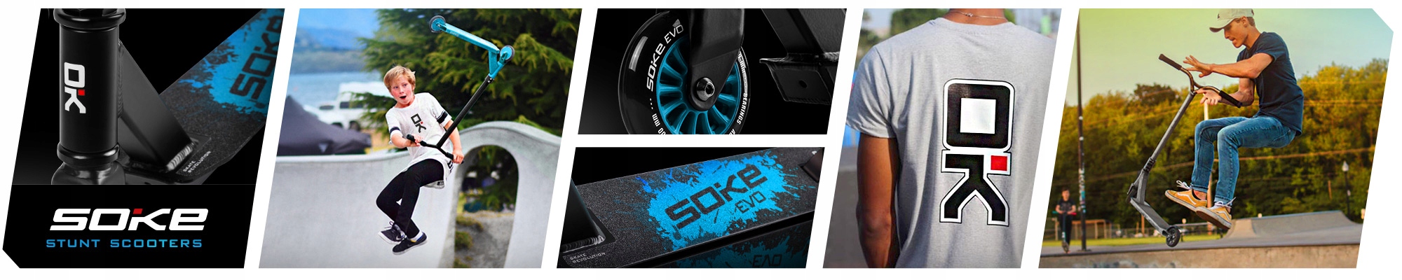 Hulajnoga wyczynowa SOKE EVO STREET Twardość kół 88A