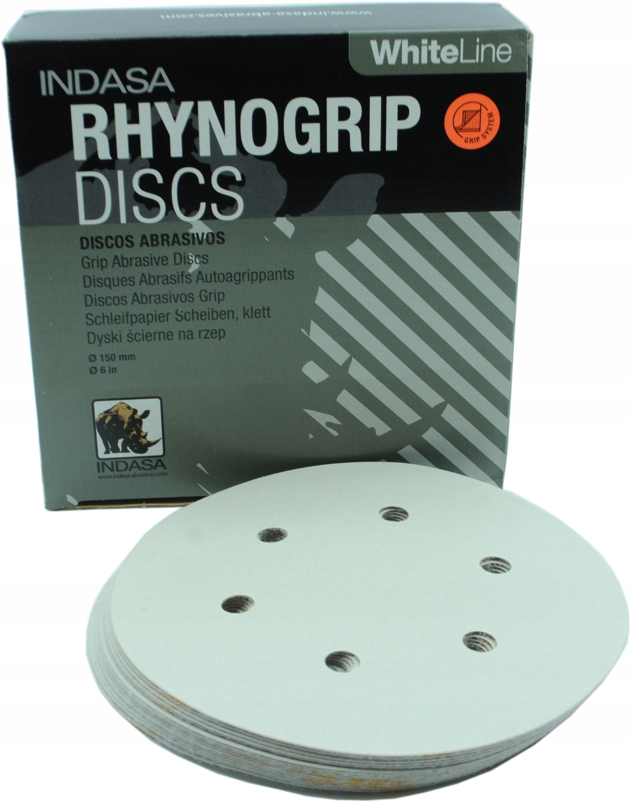 Indasa Krążek Ścierny White Rzep 150mm P240 5szt