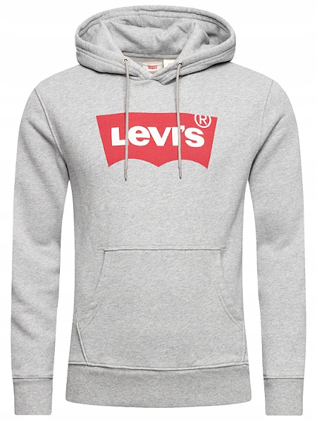 LEVI'S BLUZA DRESOWA KLASYCZNA SIWA Z KAPTUREM XXL Marka Levi's