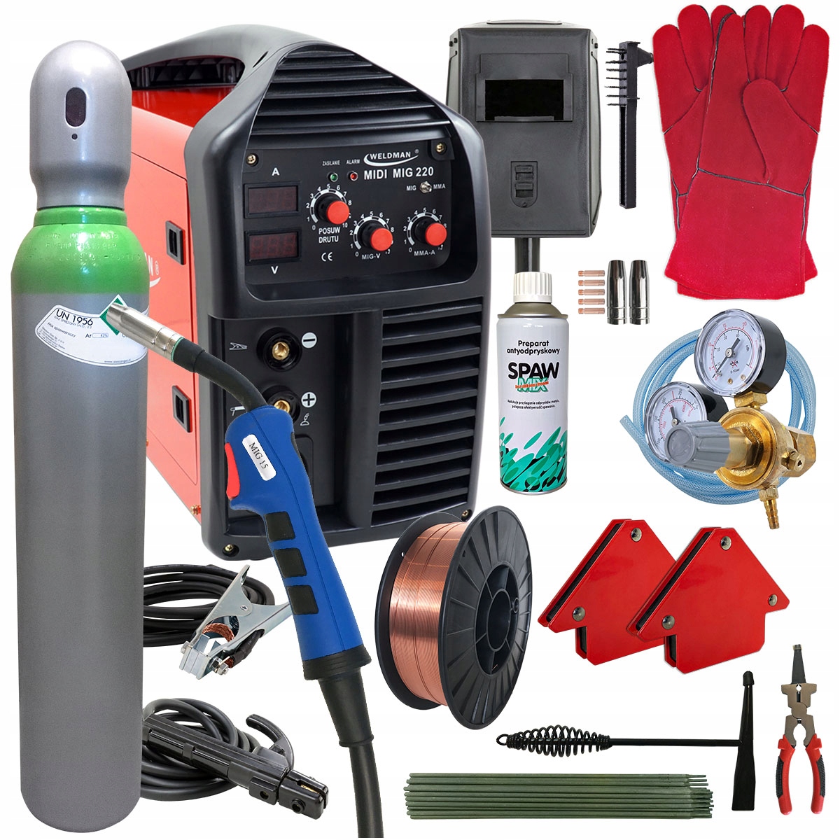 Migomat 220A Mig Spawarka Mma inwertorowa 230V