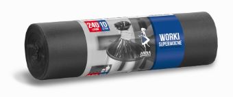 

Worki na śmieci Supermocne 240L 10 szt. czarne