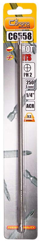

Grot Bit Długi Ph 2 x 250MM Stal S2-ACR