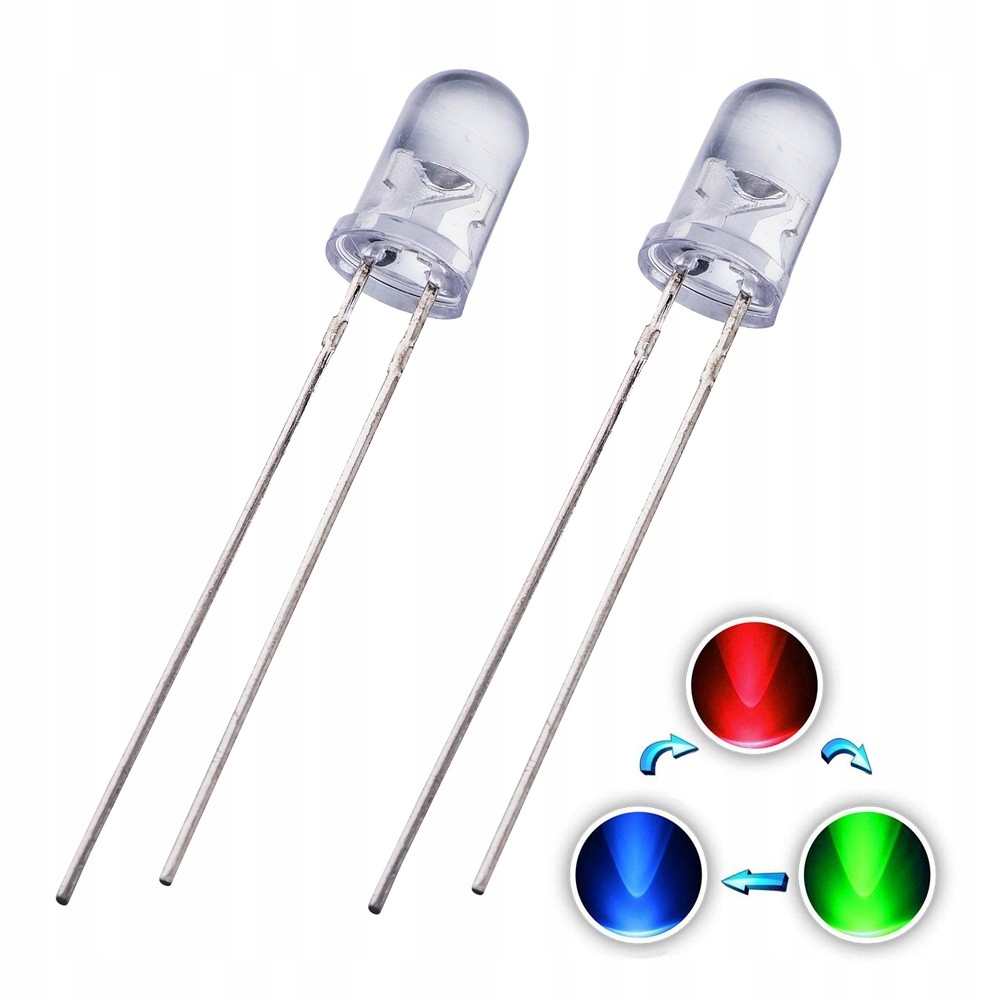 

Diody Led 5MM Rgb Mrugające Naprzemiennie 2SZT