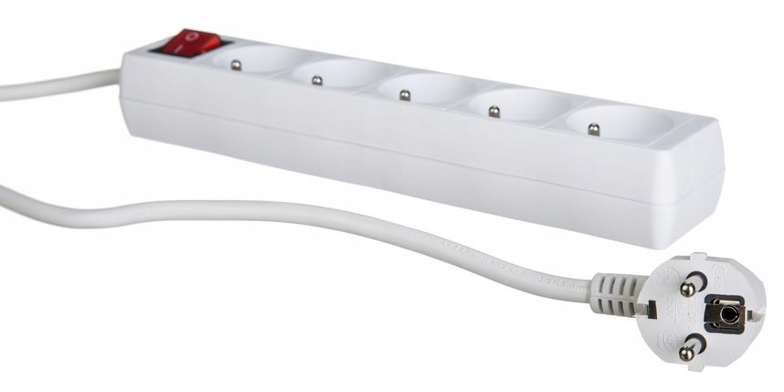 PRZEDŁUŻACZ LISTWA ZASILAJĄCA 5 GNIAZD 1,5 METRA Marka Aigostar