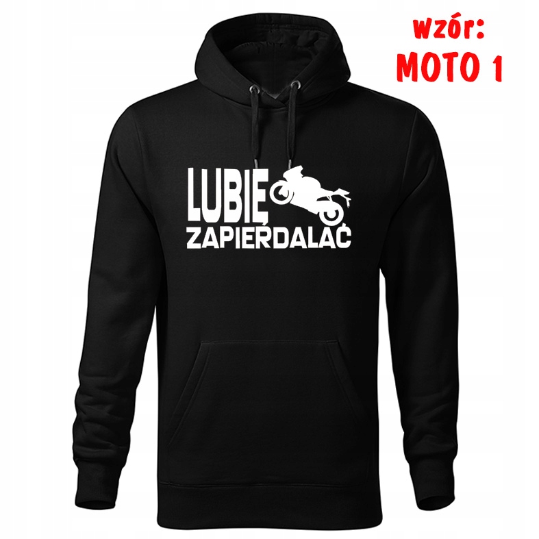 BLUZA Z KAPTUREM LUBIĘ ZAPIERDALAĆ L Rozmiar L