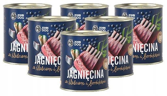 Jd Junior mokrý jehněčí sleď 6x800g +dárek